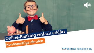 OnlineBanking einfach erklärt  elektronische Kontoauszüge abrufen [upl. by Eecram]