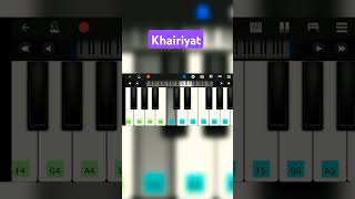 Khairiyat poochho song  piano piano cover hindisong new pianobajaohindisongs [upl. by Wrdna95]