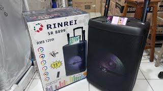 Speaker Portable Bluetooth Rinrei SR 8899 speaker portable rinrei share full video karaoke [upl. by Nylirek]