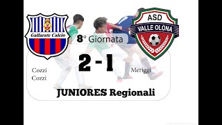 Gallaratese  Valle Olona  8 Giornata  Juniores  Hightlight [upl. by Lipfert250]