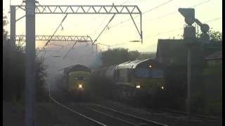 Deltic 22 Hauling Alcan Tankers Through Coatbridge Central [upl. by Susanna535]