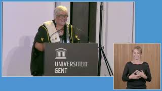 Opening academiejaar 20242025  welkomstwoord vicerector Mieke Van Herreweghe [upl. by Engleman]