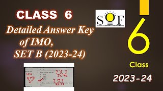 IMO CLASS 6 Detailed Solution of IMO class 6  Set B 202324  Answer key IMO class 6 Set B 202324 [upl. by Rutherfurd487]