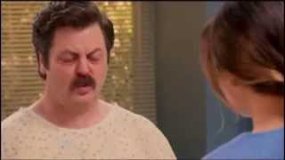 Parks and Rec  Ron Swansons sick part 2Rons Hospital form [upl. by Siderf]