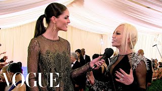 Donatella Versace Goes Punk  Vogue  Met Gala [upl. by Crichton]