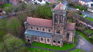 Stretton Church by Drone BurtononTrent England [upl. by Renckens]