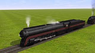 Trainz A New Era Streamlined Steam Locomotives Whistles [upl. by Annaihs578]