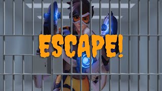 PRISON ESCAPE with every hero 😱 ESCAPA DE LA PRISIÓN con cada héroe⛓️👮 Overwatch 2 [upl. by Fokos]