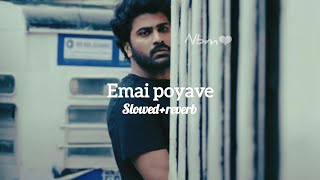 Emai PoyaveSlowedReverb SidsriramSharwanandSaipallavi Padipadilechemanasusadsong sidsriram [upl. by Colpin]