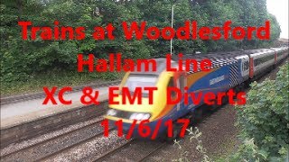 Trains at Woodlesford XC amp EMT Diverts 11617 [upl. by Ramad]