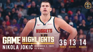 Nikola Jokić Dominates Again with 7th TripleDouble  12223 Full Game Highlights [upl. by Maryellen]