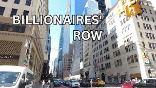 NEW YORK CITY Walking Tour 4K  BILLIONAIRES ROW [upl. by Ivory]