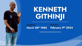 Celebrating The Life of Kenneth Githinji  GG [upl. by Los]