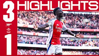 WHAT A COMEBACK 🤩  HIGHLIGHTS  Arsenal vs Southampton 31  Havertz Martinelli amp Saka  PL [upl. by Connelly]