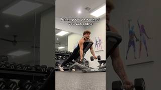 When you try a workout you found online 😭 shorts funny gym [upl. by Oterol]