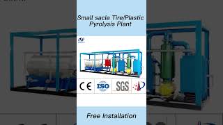 Mini Small Scale Tire Plastic pyrolysis Machine for pilot running researchlabortary experiment [upl. by Atazroglam]