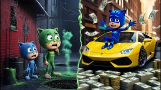 PJ Masks 2D Animation  Oh No Catboy is Rich but  Lonely  Catboys Life Story [upl. by Aviva458]