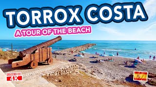 TORROX COSTA Costa Del Sol Spain  Beach Walk [upl. by Rollie]