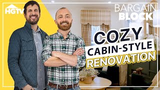 Amazing Cabin Style Remodel of DECREPIT House  Bargain Block  HGTV [upl. by Wilton542]