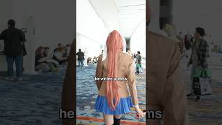 He writes poems WHERE cosplay cosplayer shorts ddlc genshin csm lvlupexpo [upl. by Nawuj]