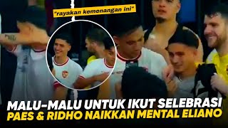 PaesquotLepas Rompimu Elianoquot Saat Paes amp Rizky Ridho Minta Eliano Reijnders Rayakan Kemenangan Timnas [upl. by Airdnat]