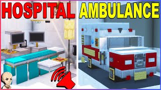 Minecraft 10 Hospital Build Hacks and Ideas [upl. by Kenweigh]