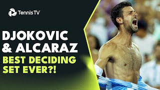 Best Deciding Set Ever Alcaraz vs Djokovic INSANE Final Set 🥵  Cincinnati 2023 Final Highlights [upl. by Errised]