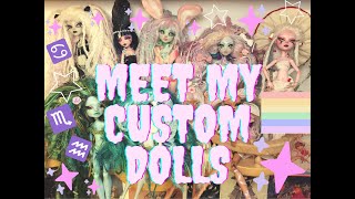 Monster High Custom Doll OOAK Collection  Episode 1 [upl. by Acinomahs]