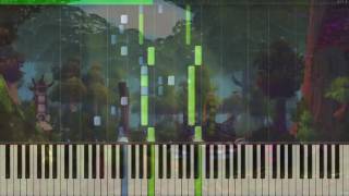 Elune Ashenvale World of Warcraft Theme piano Synthesia [upl. by Eirameinna58]