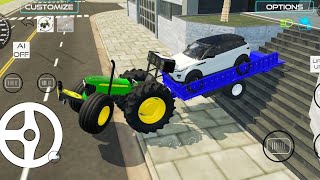 range rover game  Mounting the range rover on the tractor  android gameplay [upl. by Sass]