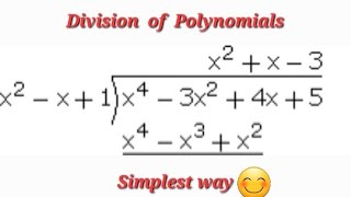 Divide x43x24x5 by x21x and find the quotient and remainder Class 8 Countdown [upl. by Anned]