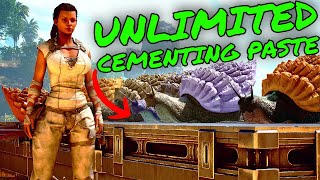 How to 10000s of CEMENTING PASTE A DAY in Ark Survival Ascended [upl. by Bolitho749]