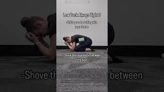 Reduce low back tightness with this exercise lowbackpain lowbackrehab sciatica [upl. by Ahter862]