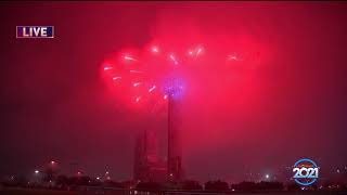 Lone Star NYE 2021 Reunion Tower Dallas Fireworks Show [upl. by Sessler]