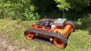 Goat 22T Robotic Mower getting dirty on testing day [upl. by Eniawd714]