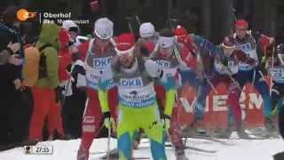 11012015 Biathlon Oberhof Massenstart Herren Winner Martin Fourcadefull [upl. by Holman]