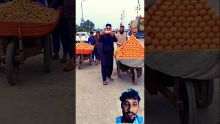 I am meet 100 orange market and run pranks comedyfunny reaction polynian nomy [upl. by Negriv]