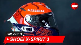 Shoei XSpirit 3 Marquez 6 TC1 Helmet  ChampionHelmetscom [upl. by Aitnauq921]