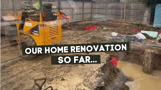 OUR HOME EXTENSION PROGRESS SO FAR [upl. by Zerimar254]