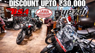 All Jawayezdi amp BSA Bikes 🏍 Latest Price List 2024 Diwali DHAMAKA 👌 jawa bobber yezdi adventure [upl. by Karisa]