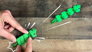 Easy Origami Springy Snake [upl. by Ida]