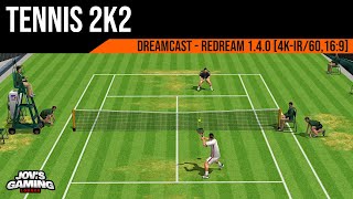 Tennis 2K2  Virtua Tennis 2  Dreamcast  Redream 140  4KIR 60fps [upl. by Tai]