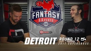 RMFantasy SXperts Round 12  2017 Supercross Detroit [upl. by Sillyrama]