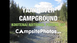 Yaak River Campground  Kootenai National Forest MT [upl. by Fauman]