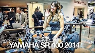 NOUVEAU 2014  EICMA  YAMAHA SR 400 2014 [upl. by Atsyrt874]