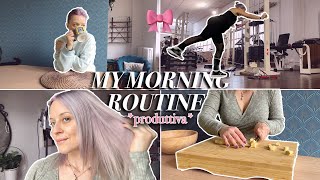 LA MIA MORNING ROUTINE PRODUTTIVA 🏋🏻‍♀️🎥 [upl. by Ailegna]