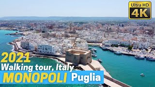 MONOPOLI Puglia Italy walking tour in 4k [upl. by Andrews]