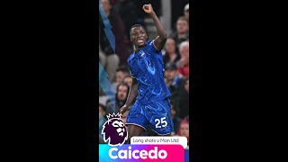 BANGERS Moises Caicedo loves scoring a long shot v Man United [upl. by Eelasor]