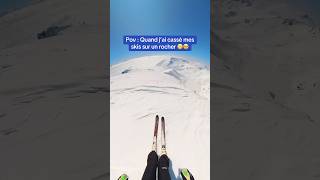 Le bruit sur le rocher  😬 Merci au SAV de mavoir envoyé une nouvelle paire de skis 🙏⛷️ ski [upl. by Reider378]