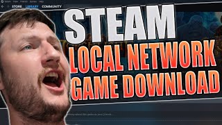 Transfer Steam Games On Local Network [upl. by Nauqal]